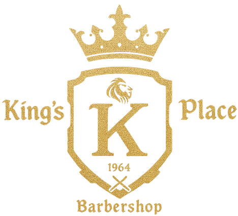 Barbearia King's Place Barbershop Logo